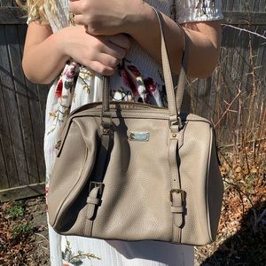 Beige Michael Kors leather bag